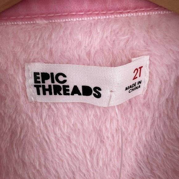 Epic Threads Pink Plush Unicorn Sweatshirt 2T New‎ - Picture 5 of 5